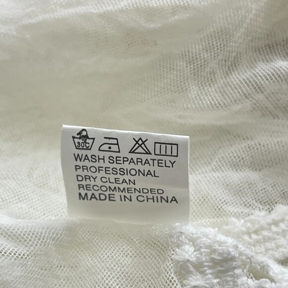 Cupshe Boho Lace Embroidery Crochet Kimono Duster Tie Front Coverup One Size - Picture 7 of 10